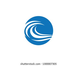 Wave symbol illustration