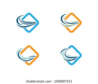 Wave symbol illustration