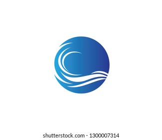 Wave symbol illustration