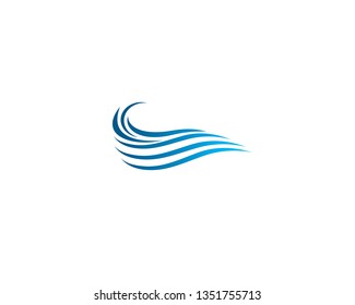 Wave symbol illustration