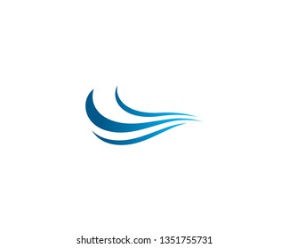 Wave symbol illustration