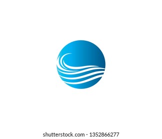 Wave symbol illustration