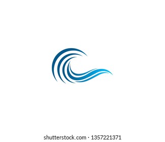 Wave symbol illustration