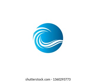 Wave symbol illustration