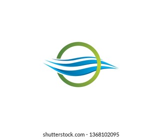 Wave symbol illustration