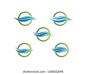 Wave symbol illustration