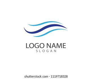 Wave symbol illustration design