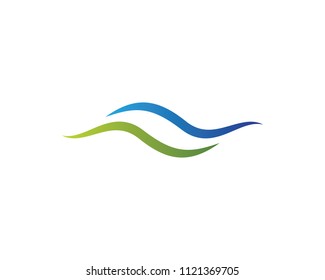 Wave symbol illustration design