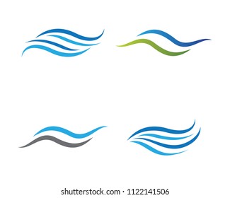Wave symbol illustration design