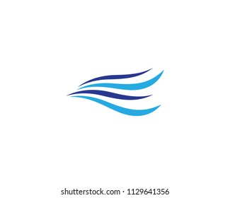 Wave symbol illustration design