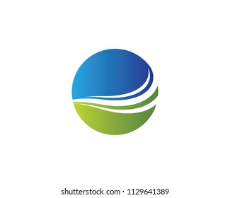 Wave symbol illustration design