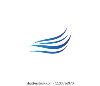 Wave symbol illustration design