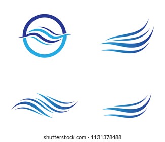 Wave symbol illustration design