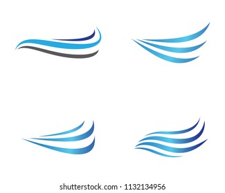 Wave symbol illustration design
