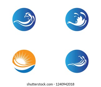 Wave symbol illustration design