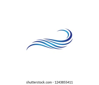 Wave symbol illustration design