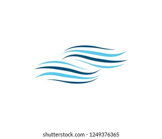 Wave symbol illustration design