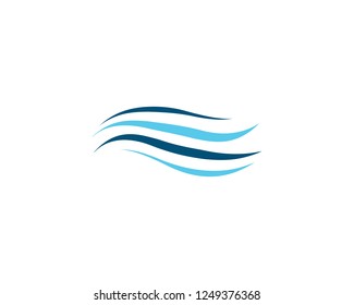 Wave symbol illustration design