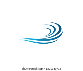 Wave symbol illustration design