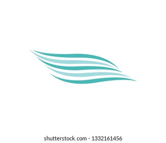 Wave symbol illustration design