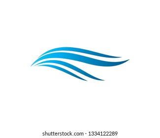 Wave symbol illustration design