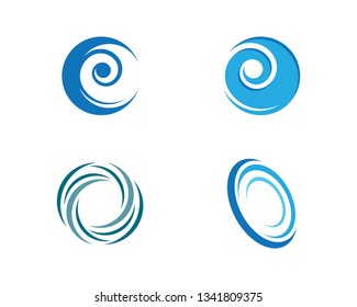 Wave symbol illustration design