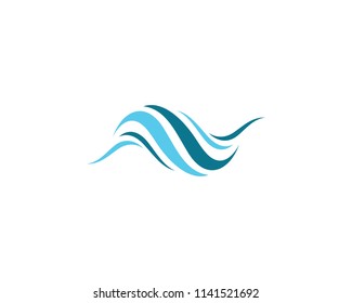 Wave symbol illustrationv