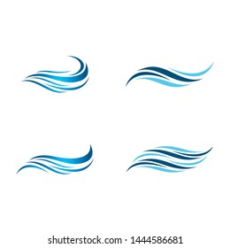 Wave symbol vector icon illustration