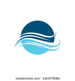 Wave symbol vector icon illustration design