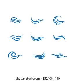 Wave symbol vector icon illustration design