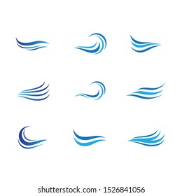 Wave symbol vector icon illustration design