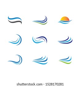 Wave symbol vector icon illustration design