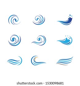 Wave symbol vector icon illustration design