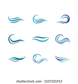 Wave symbol vector icon illustration design