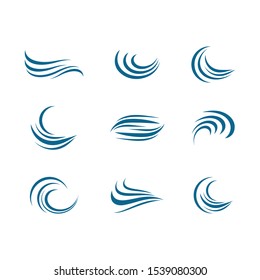 Wave symbol vector icon illustration design