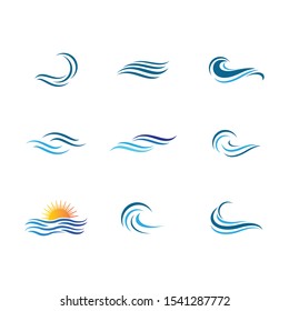 Wave symbol vector icon illustration design