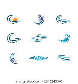Wave symbol vector icon illustration design