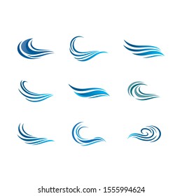 Wave symbol vector icon illustration design