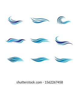 Wave symbol vector icon illustration design