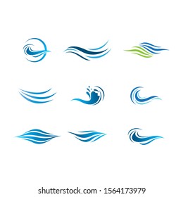 Wave symbol vector icon illustration design