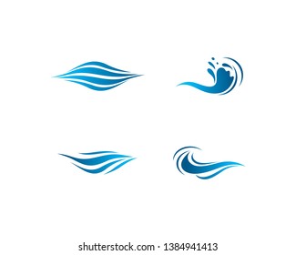 Wave symbol vector illustration design