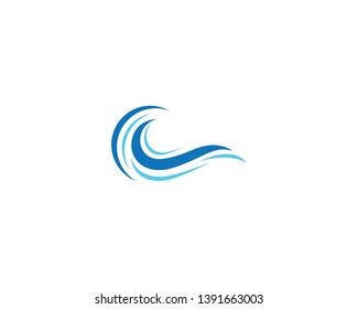 Wave symbol vector illustration design