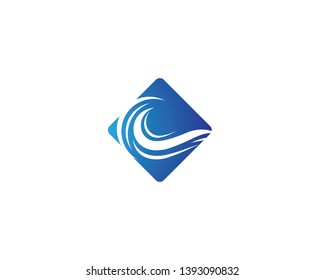 Wave symbol vector illustration design