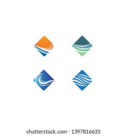 Wave symbol vector illustration design