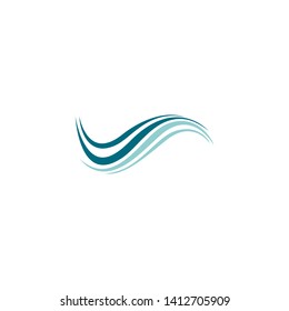 Wave symbol vector illustration design