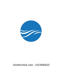 Wave symbol vector illustration design