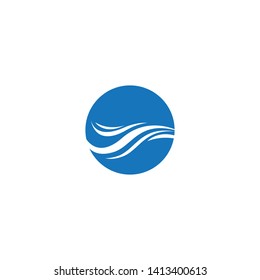 Wave symbol vector illustration design