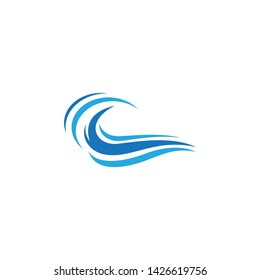 Wave symbol vector illustration design
