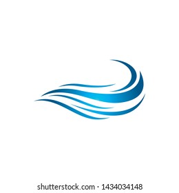 Wave symbol vector illustration design