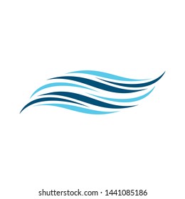 Wave symbol vector illustration design